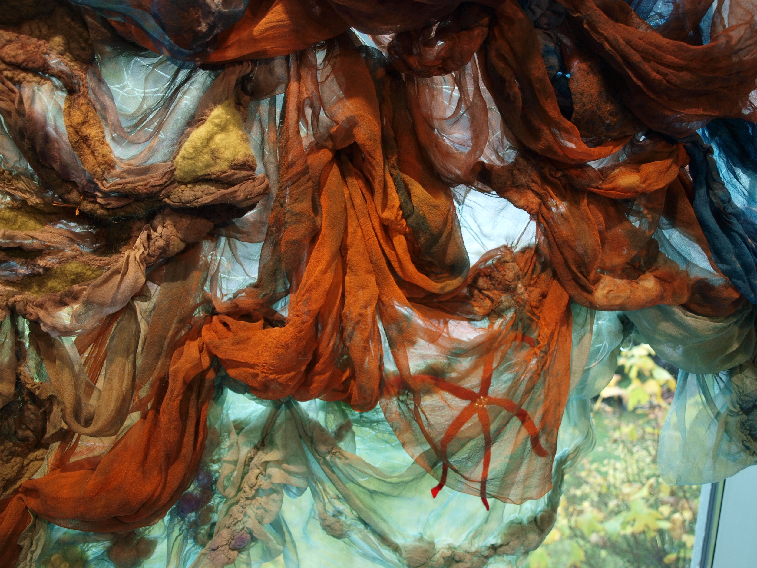 felts: nuno felted silk, detail