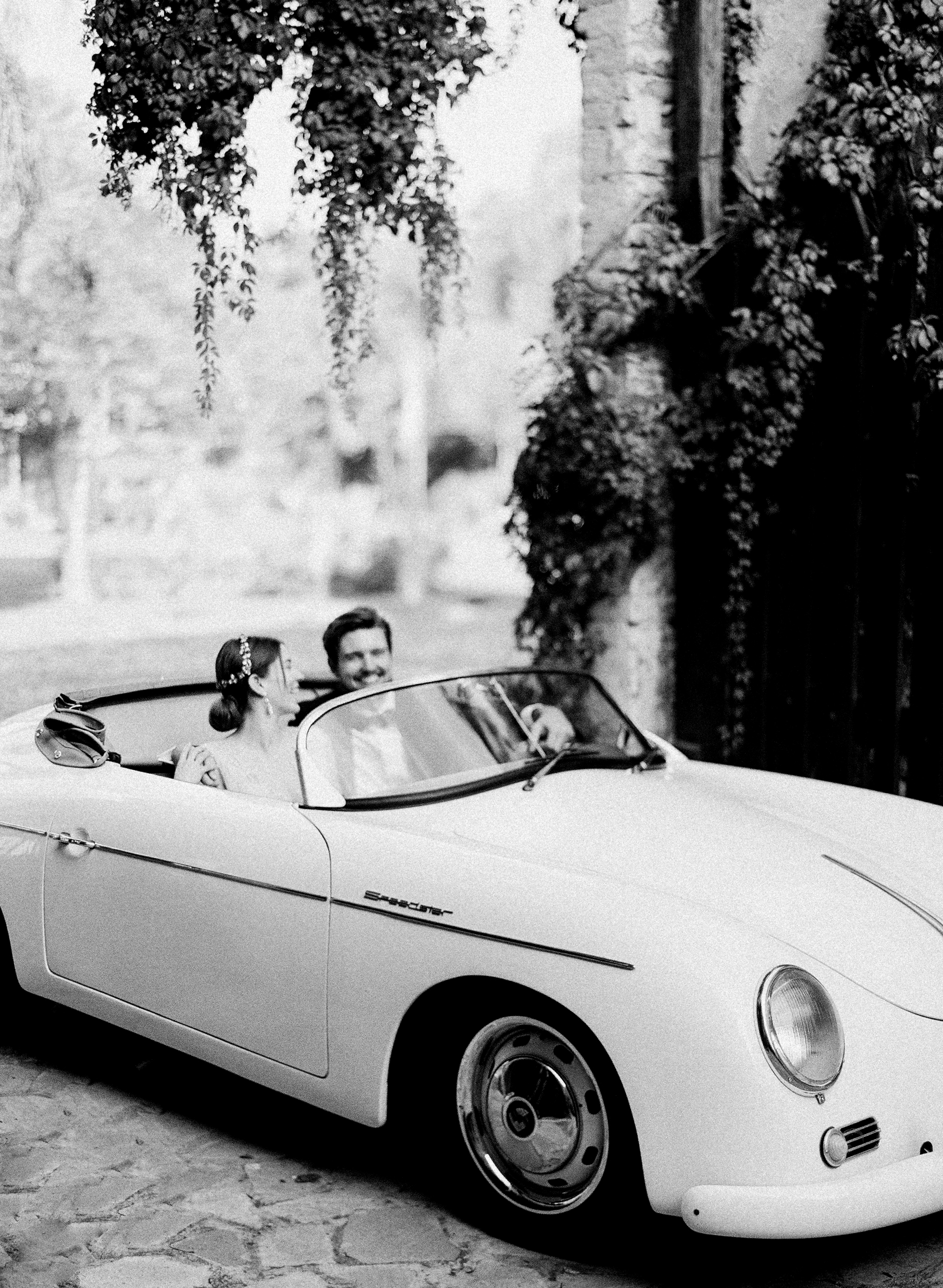 Vintage Porsche at Wedding