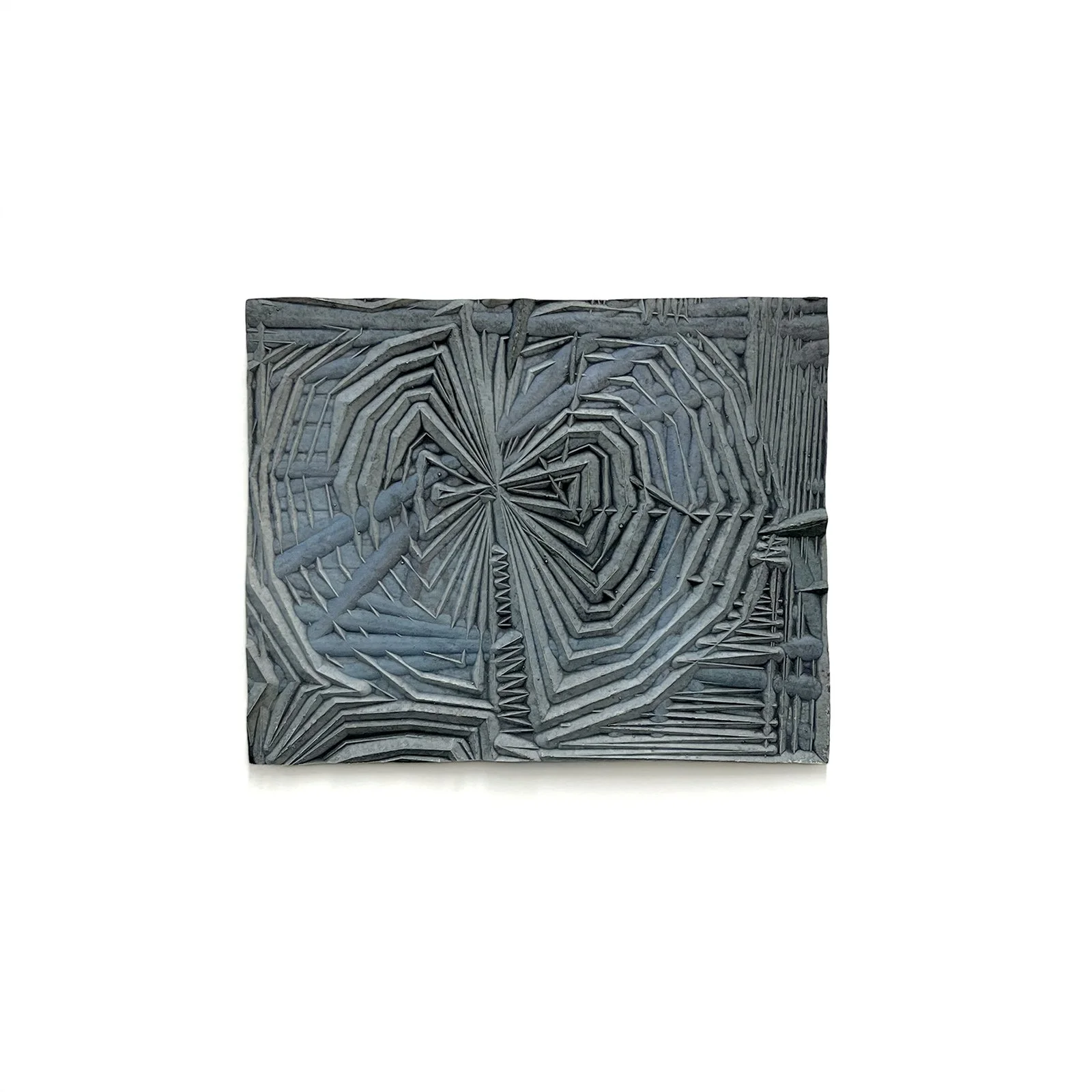  10 × 12 inches cast paper clay, watercolor 