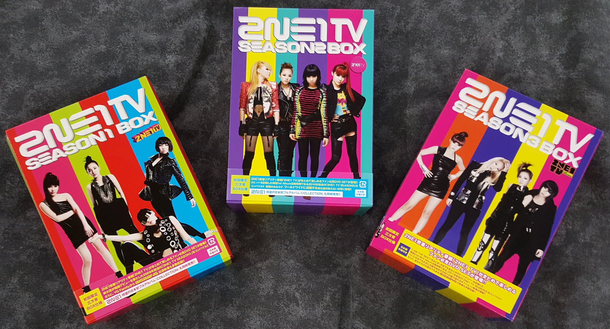 2012~2013 - 2NE1 TV Seasons 1 - 3 Boxed Sets (Japan)