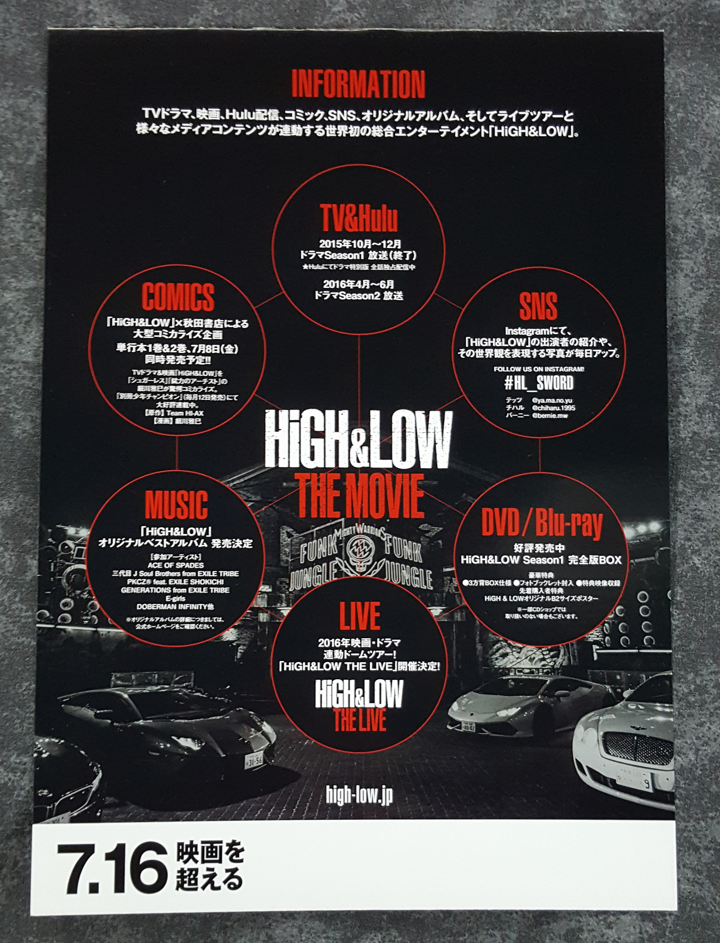 16 High Low The Movie Promotional Items My Bigbang Collection