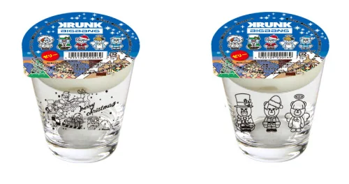 2016 - BIGBANG x KRUNK - Lawson goods - Christmas Glass with Jelly - 2 Versions