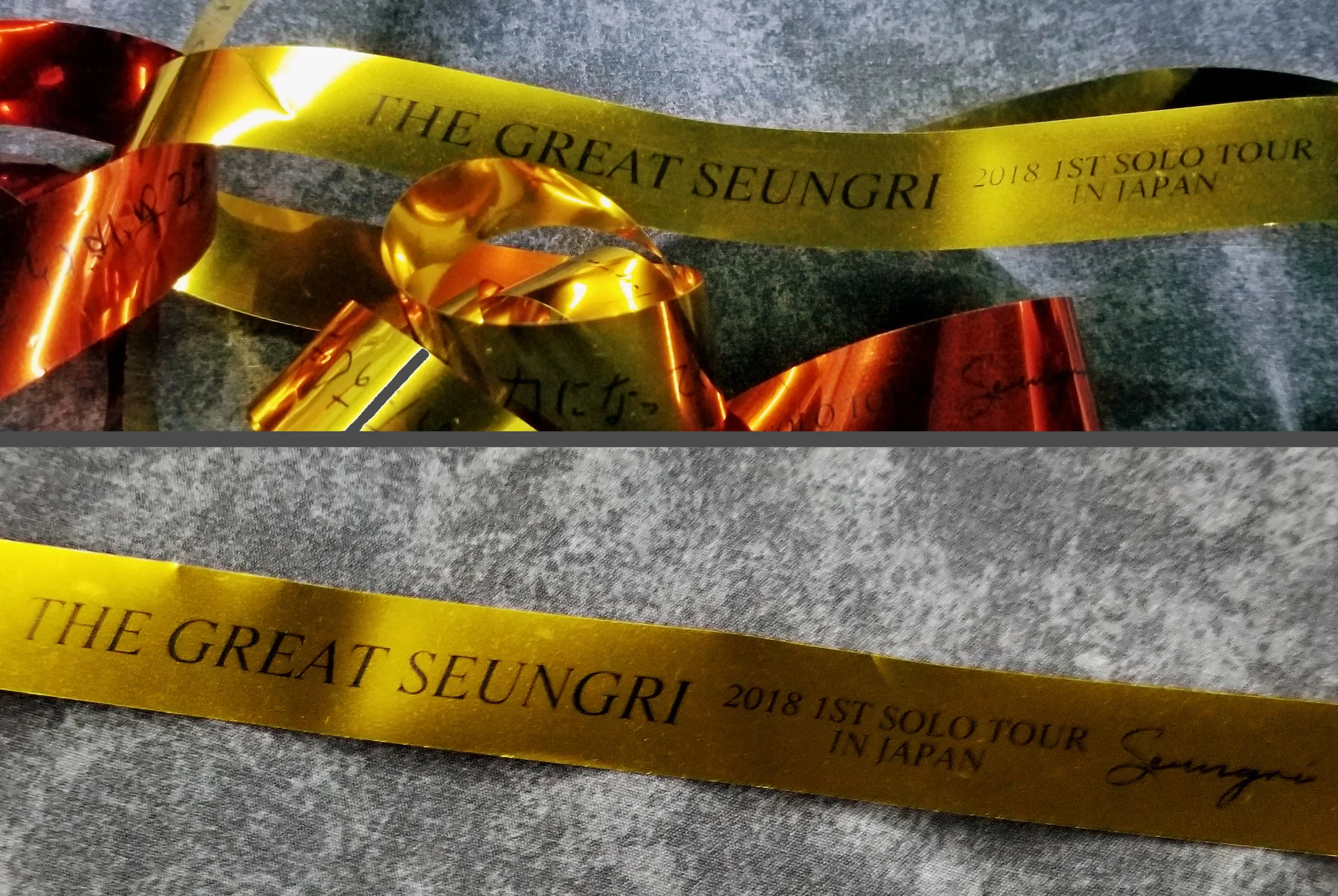 2018 - The Great Seungri Tour - Japan - Streamers - Red &amp; Gold