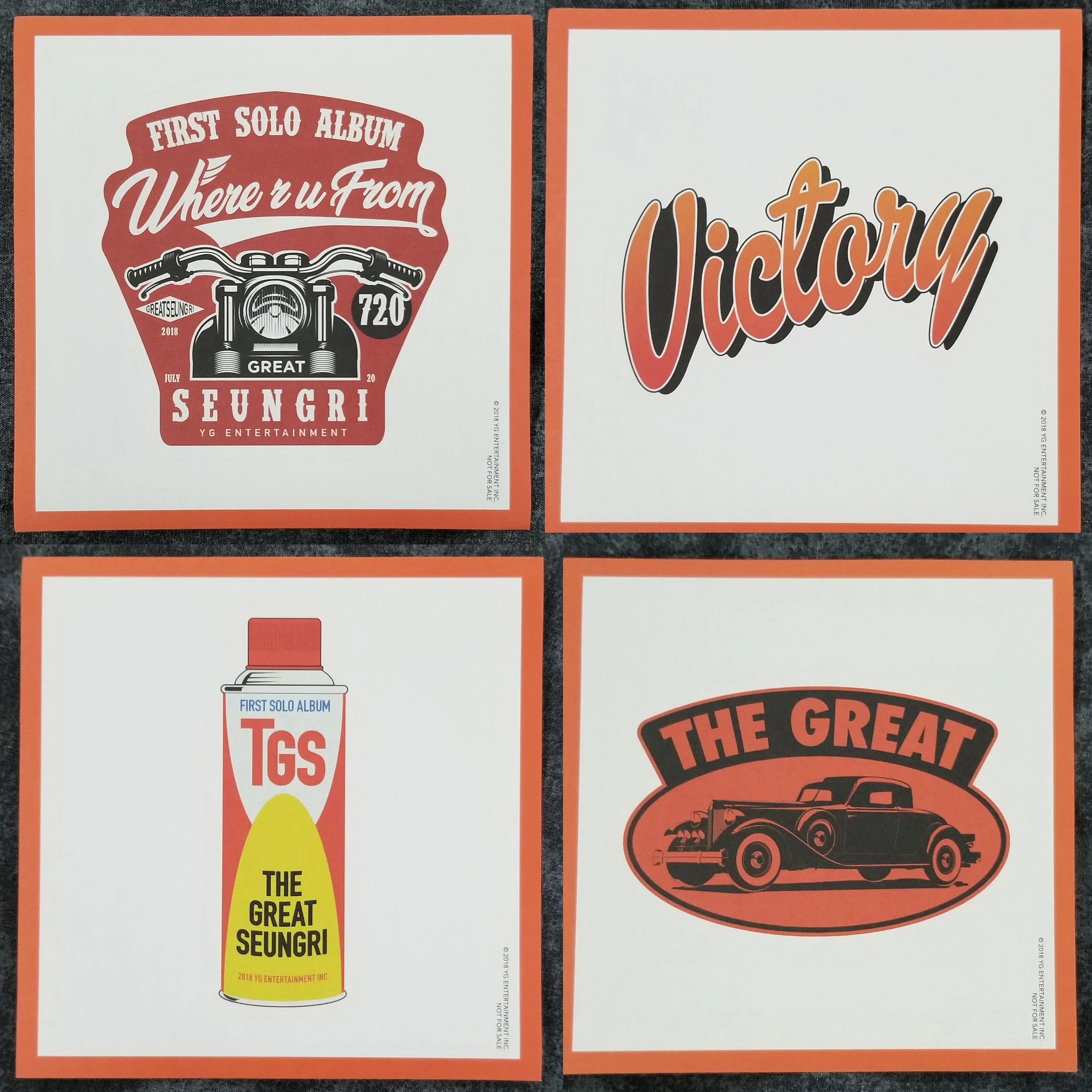 2018 - The Great Seungri - Korean - Orange stickers