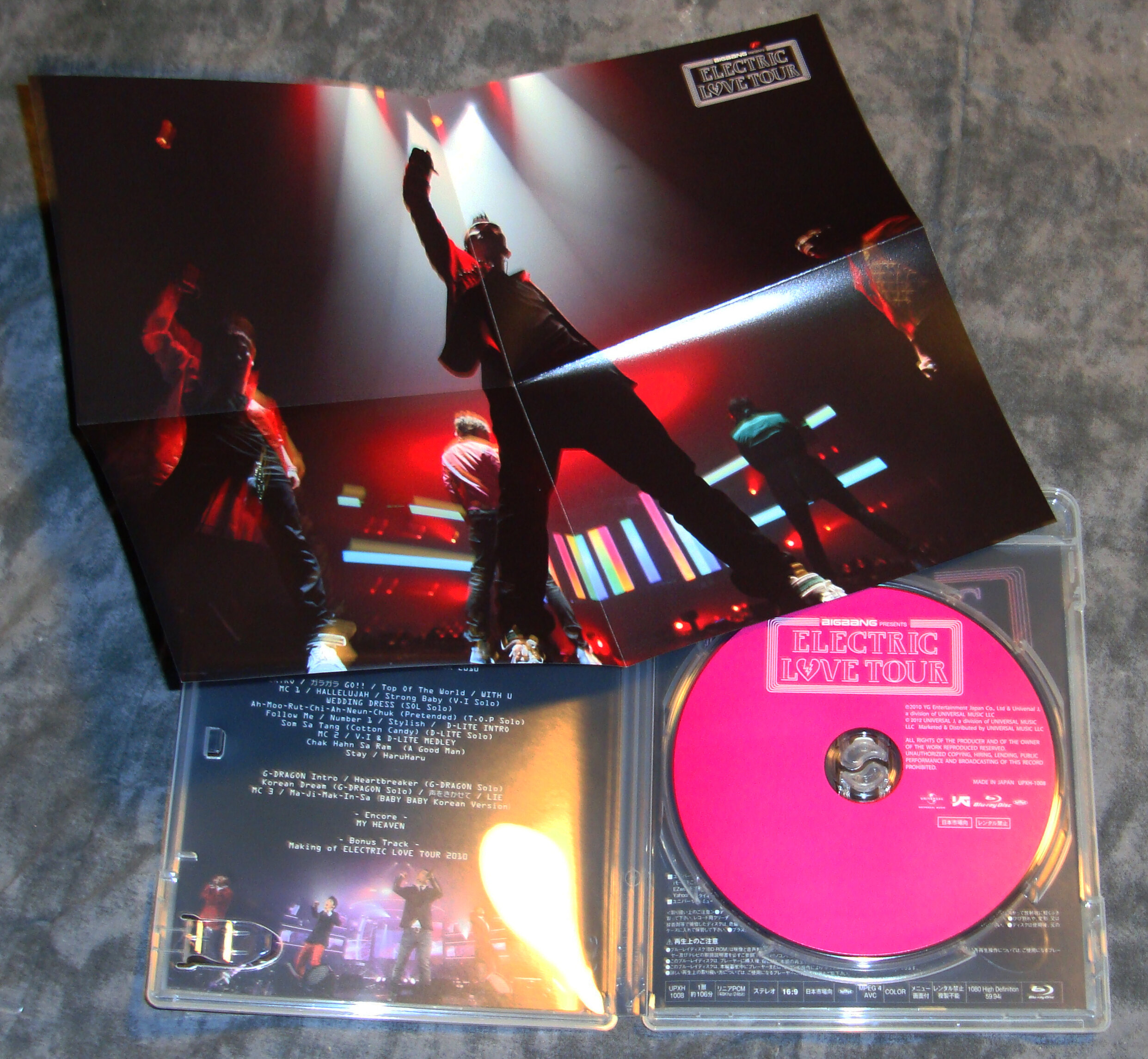 2012 (Re-issue) - 2010 Electric Love Tour - Blu-ray DVD - Japan — my BIGBANG  collection