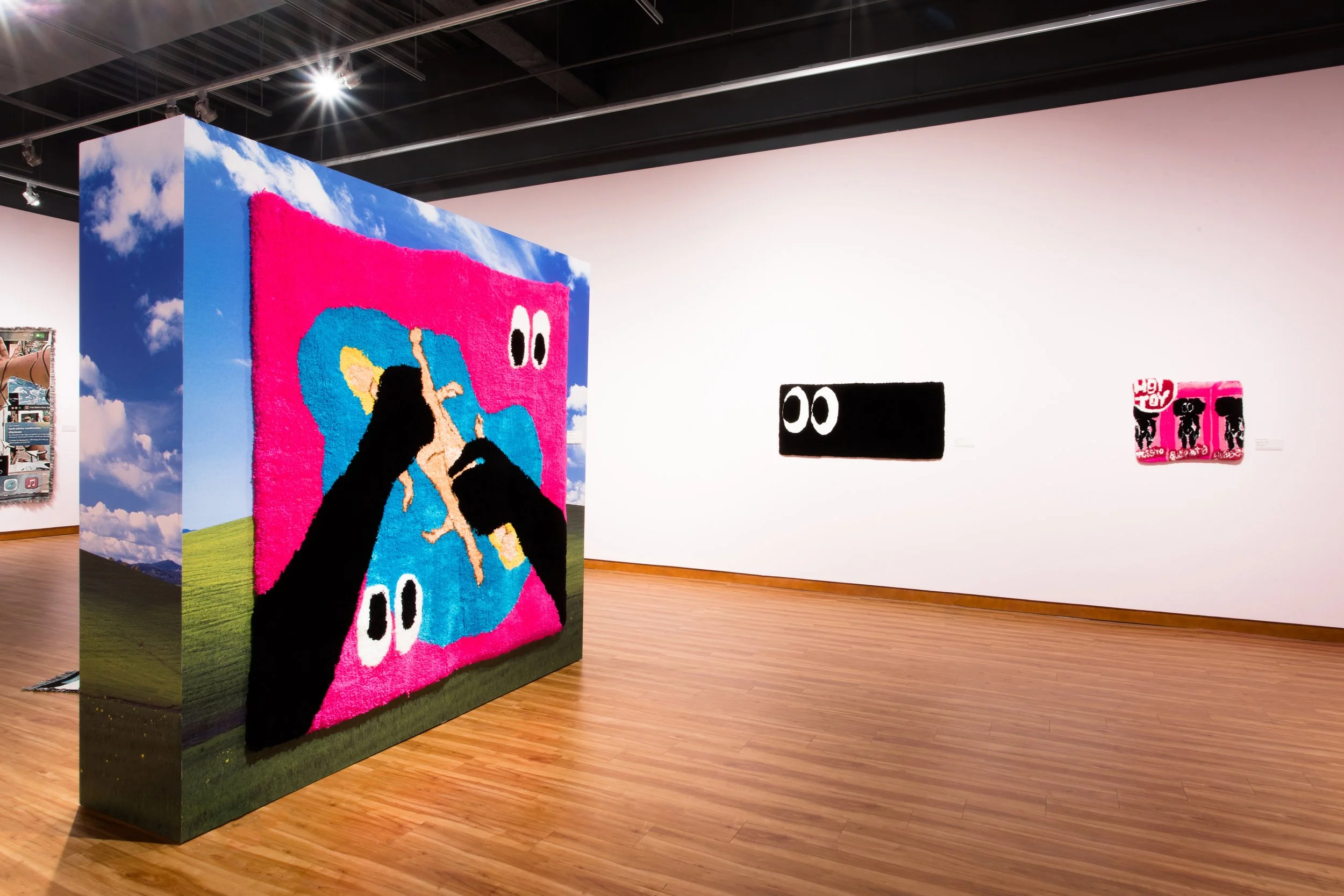 Installation view, Qualeasha Wood: code_anima , 2024, Harvey B. Gantt Center for African-American Arts + Culture, Photography by Christina Hussey.
