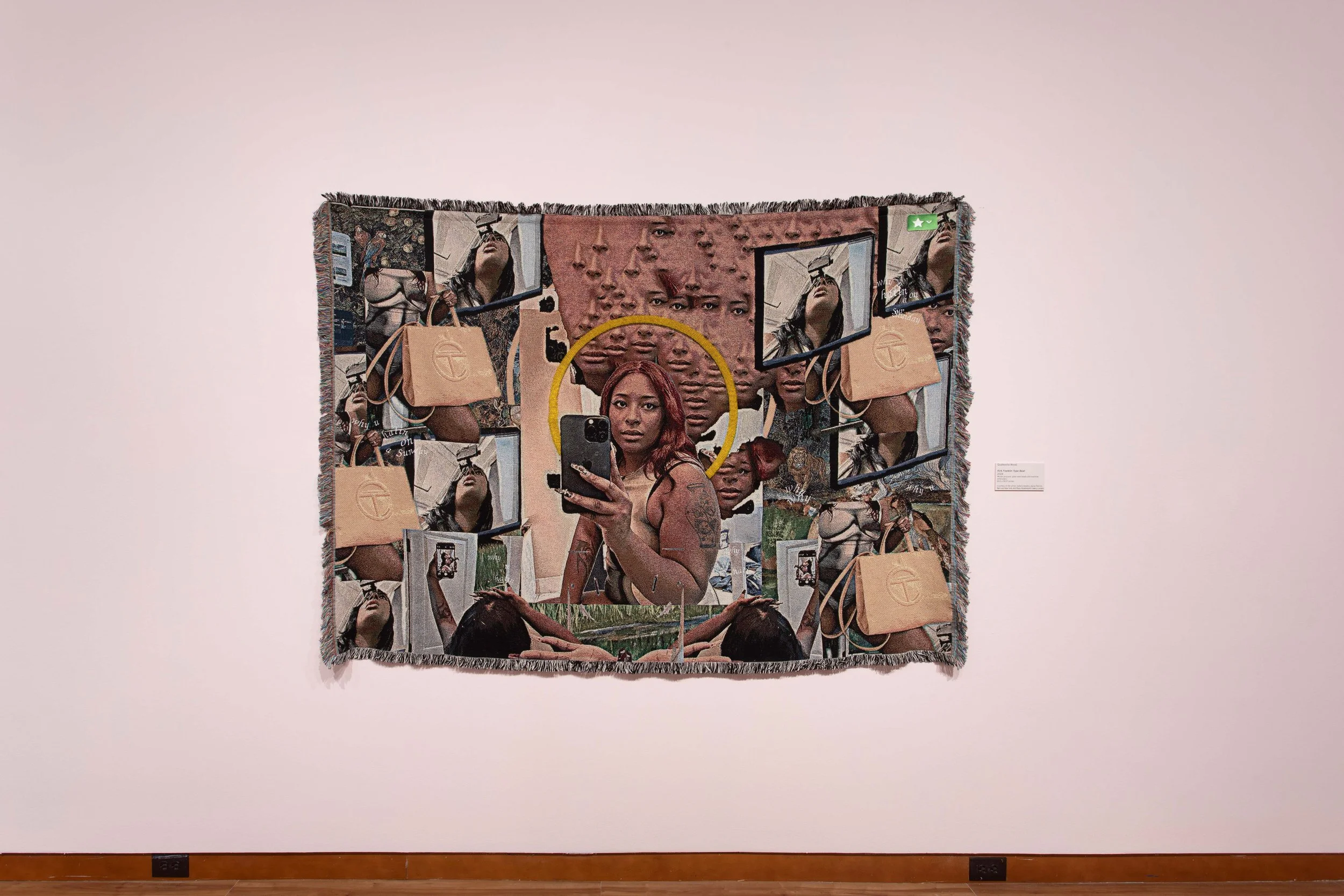 Installation view, Qualeasha Wood: code_anima , 2024, Harvey B. Gantt Center for African-American Arts + Culture, Photography by Christina Hussey.