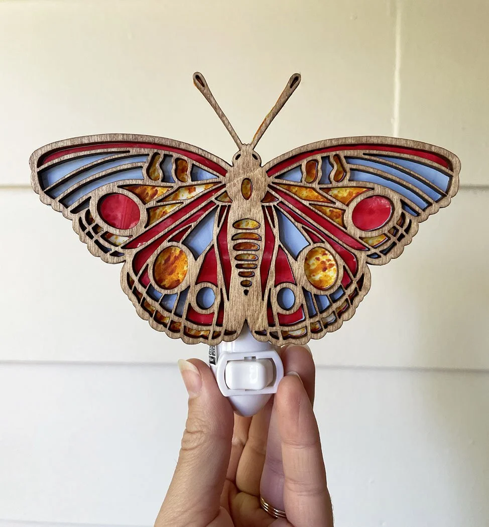 Butterfly Nightlight Red