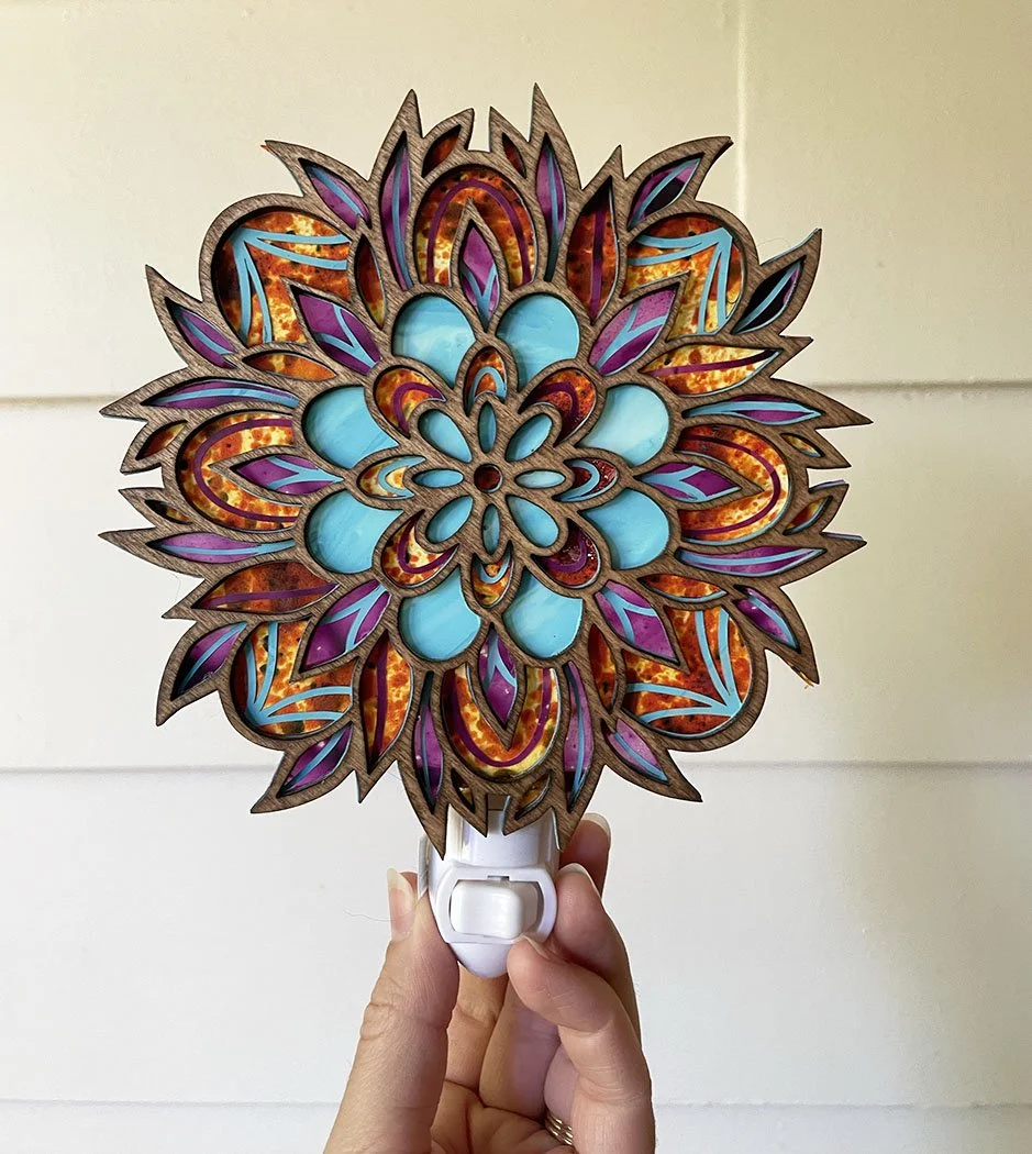 Mandala Nightlight Purple