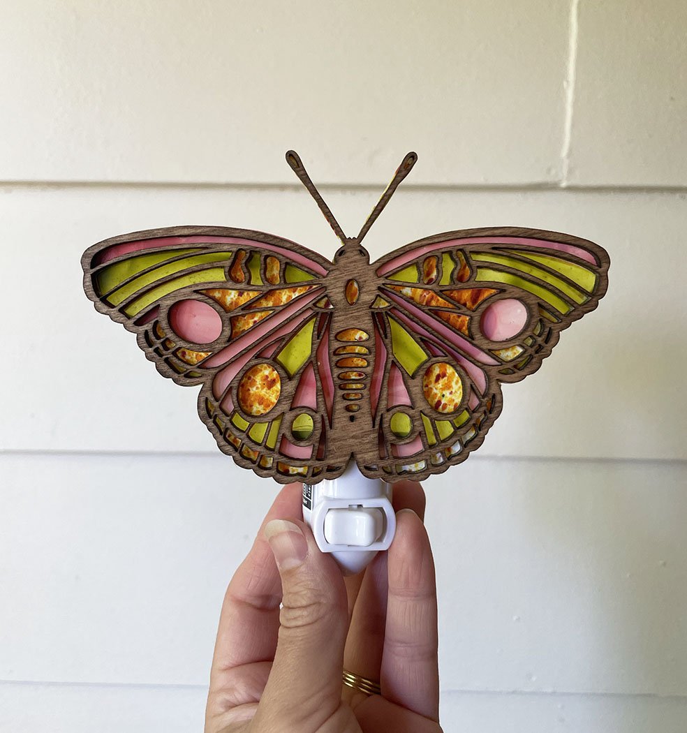 Butterfly Nightlight Pink