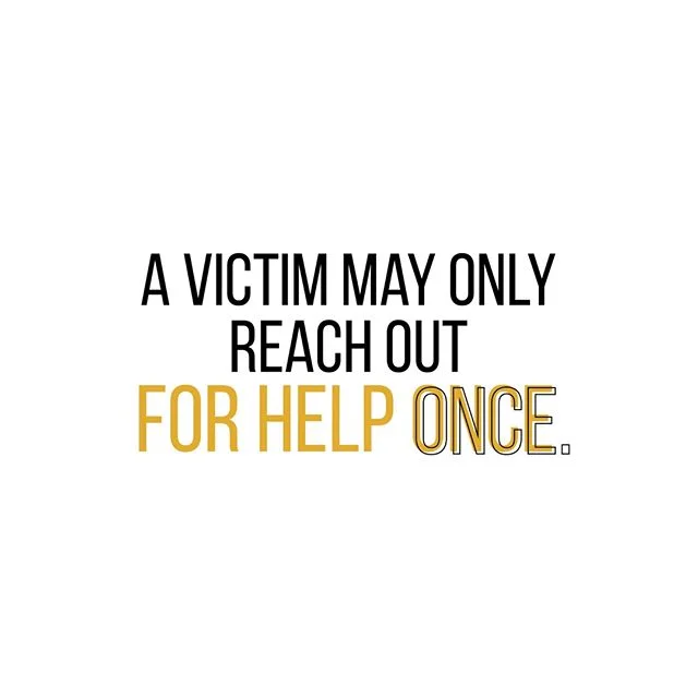 So if a friend says she's being abused, believe them!