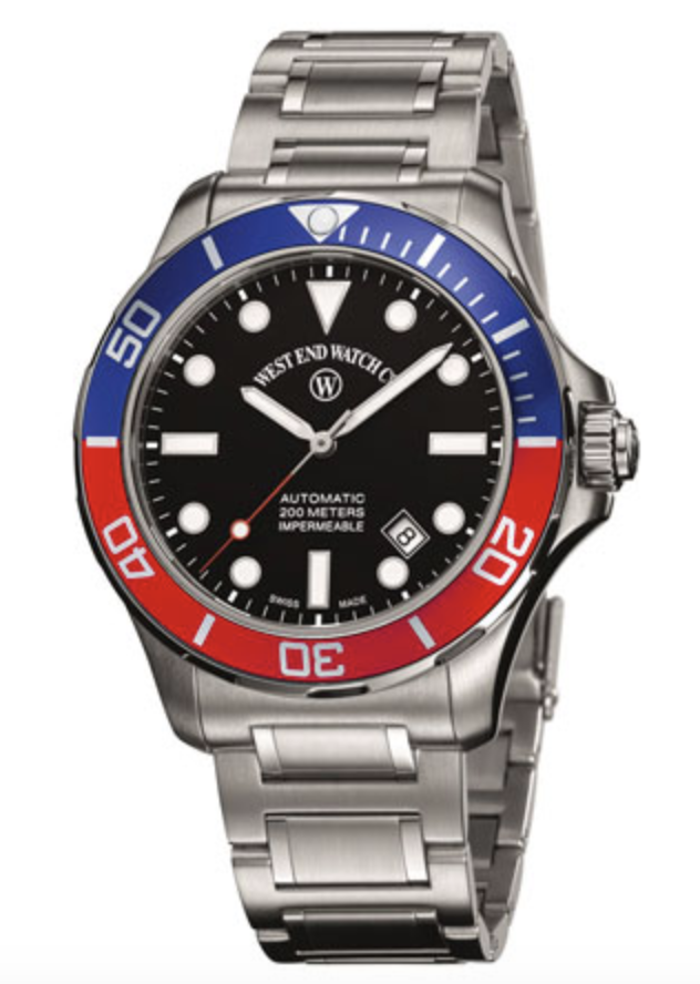 red blue bezel watch