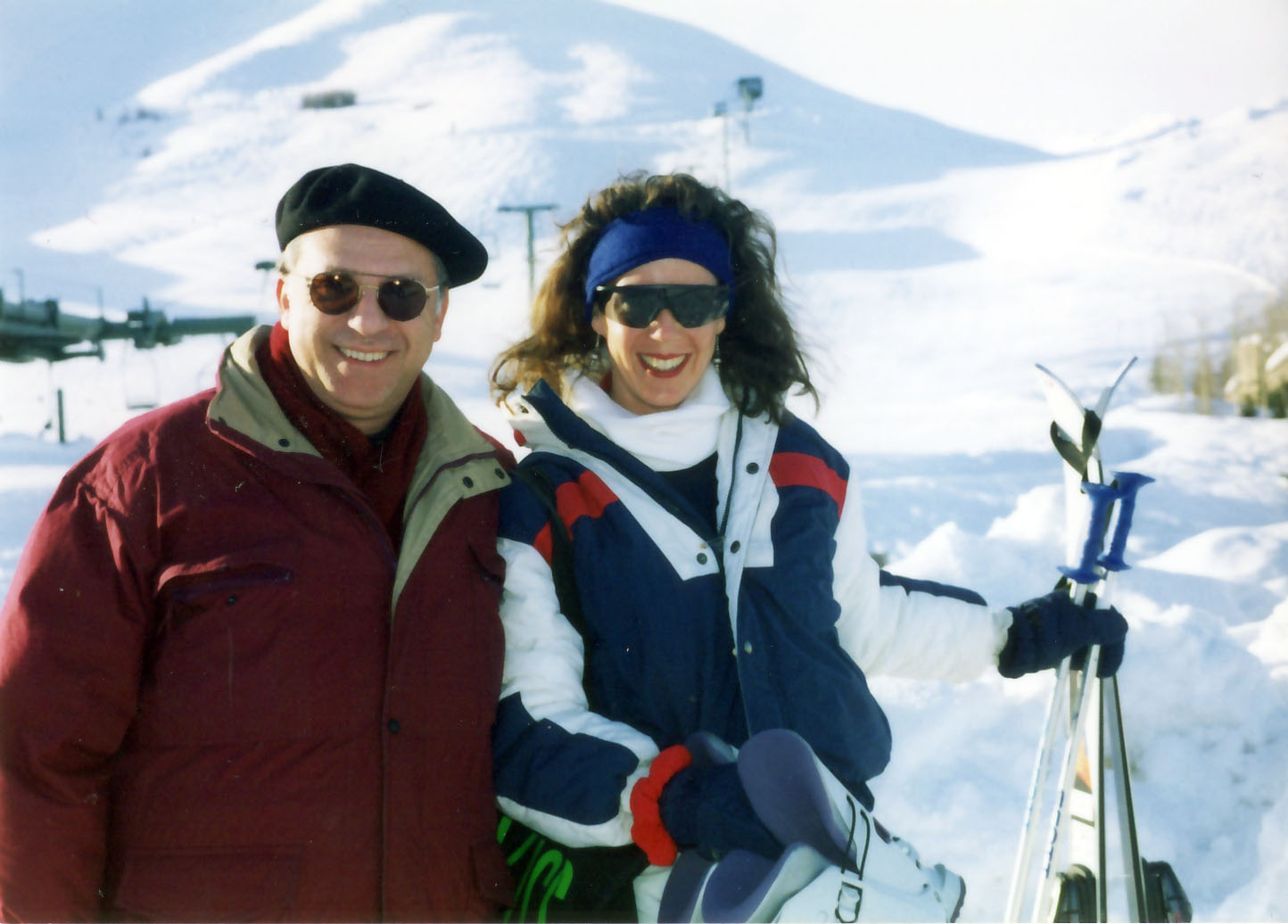 Pepe with Carissa, Sun Valley, Idaho 1995