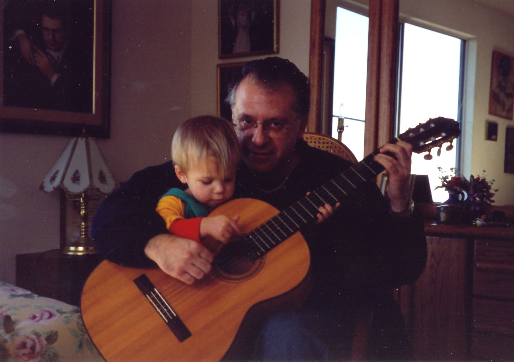 With grandson Jacob, 1997