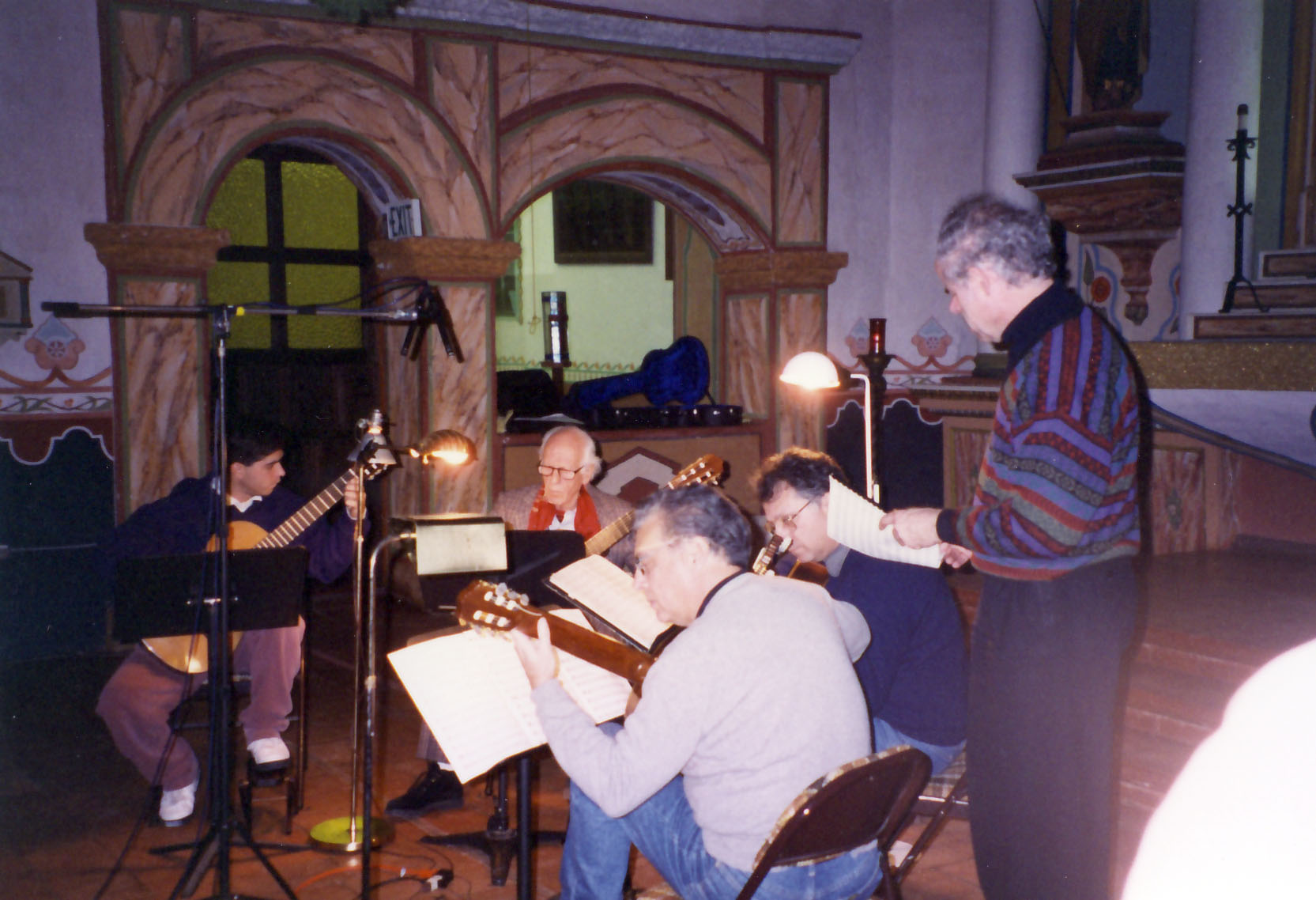 Philips recording Romero quartet (with Celino, Celedonio, Pepe, Celin) 