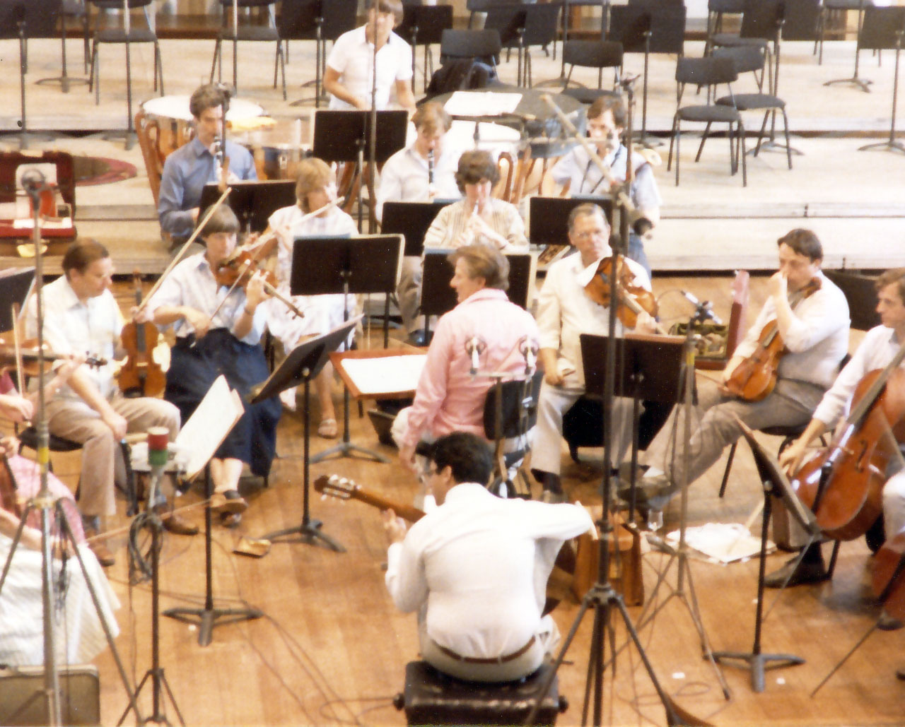 Recording with Neville Marriner and St. Martin-in-the-fields - guitar concerto by Villa Lobos