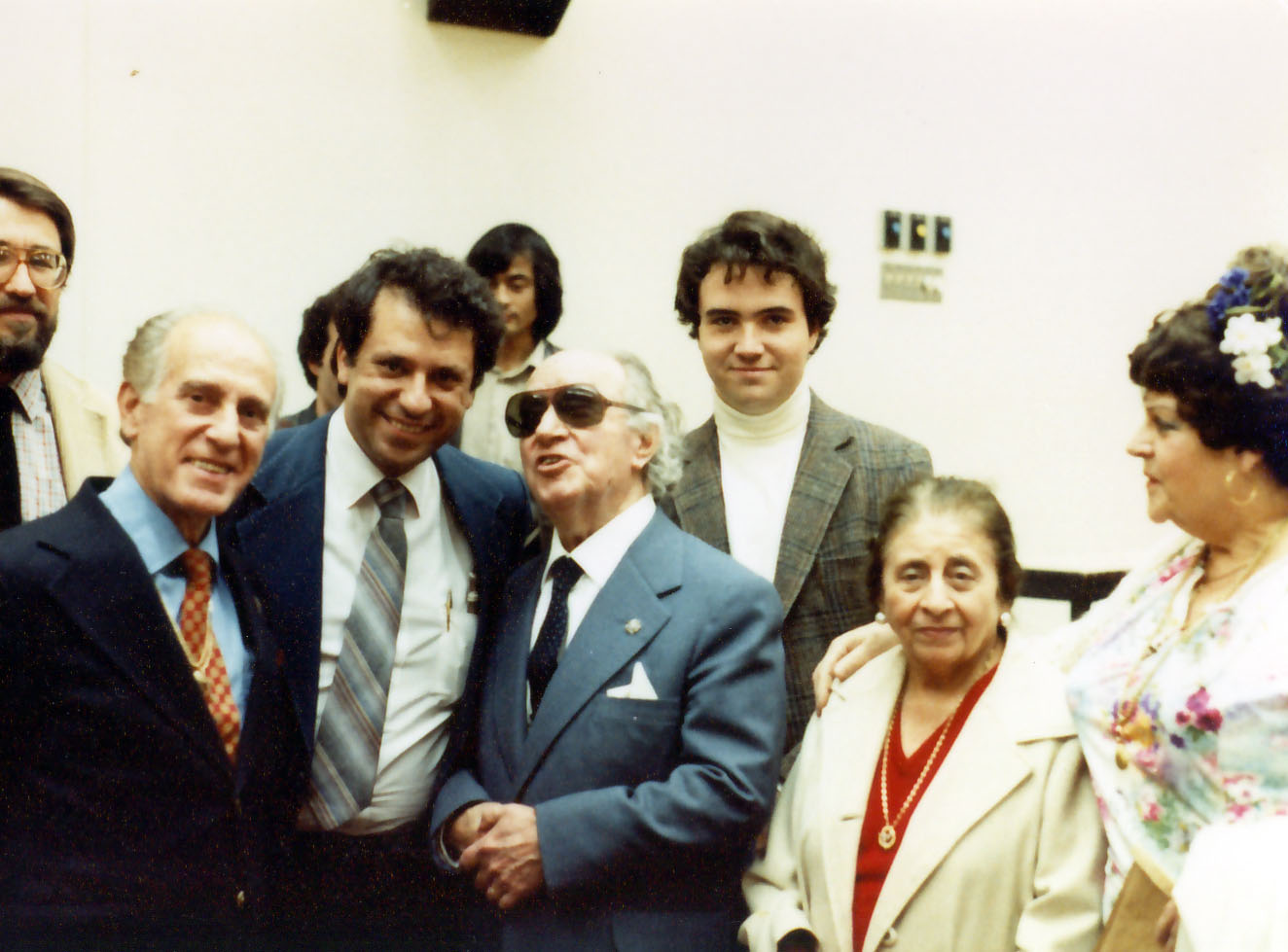 Celedonio, Pepe, Joaquín Rodrigo, his wife, Victoria Kamhi and Angelita Romero