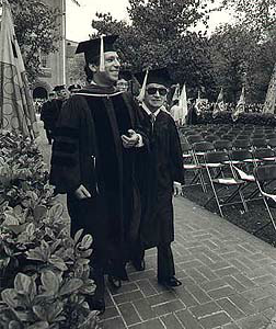 Pepe with Joaquin Rodrigo, who was receiving honorary  doctorate from University of Southern California.