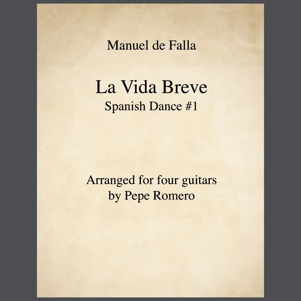 Vida Breve by de Falla for guitar quartet thumb.jpg