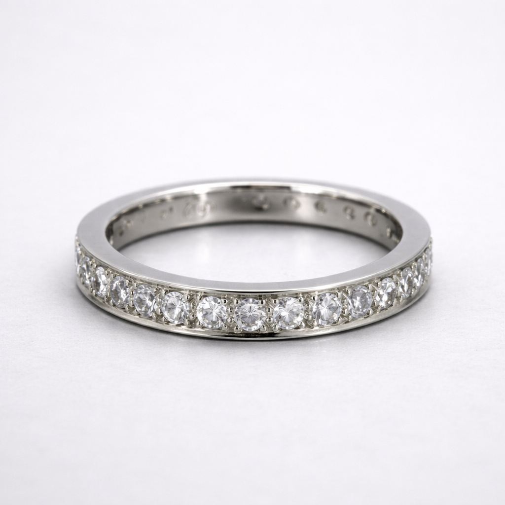 Bead-Set Diamond Eternity Band