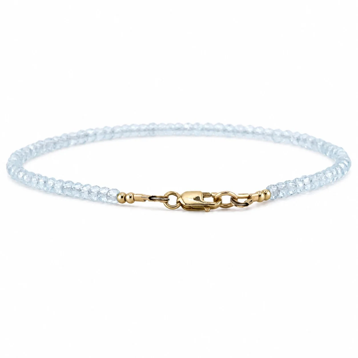 Sky Blue Topaz Beaded Bracelet