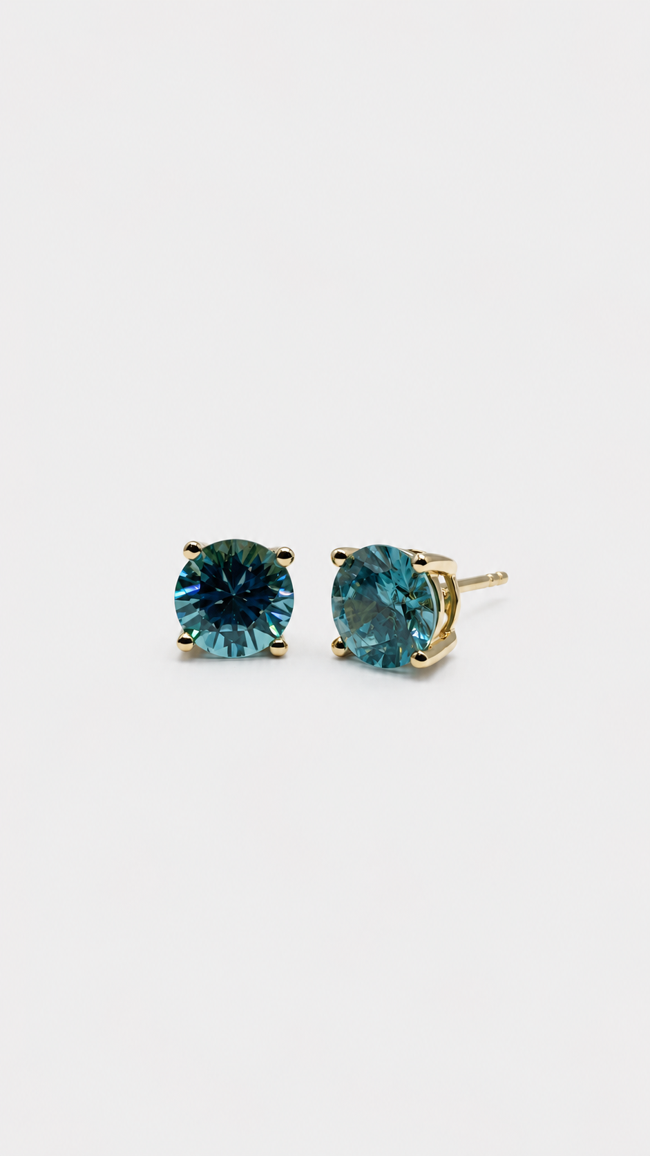 Blue Zircon Studs