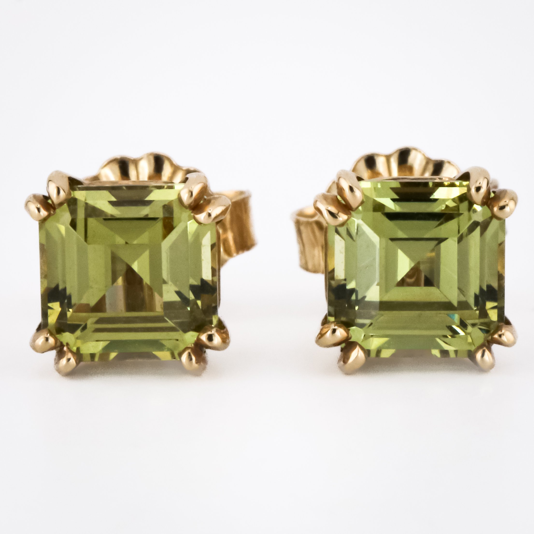 Mali Garnet Asscher-Cut Studs