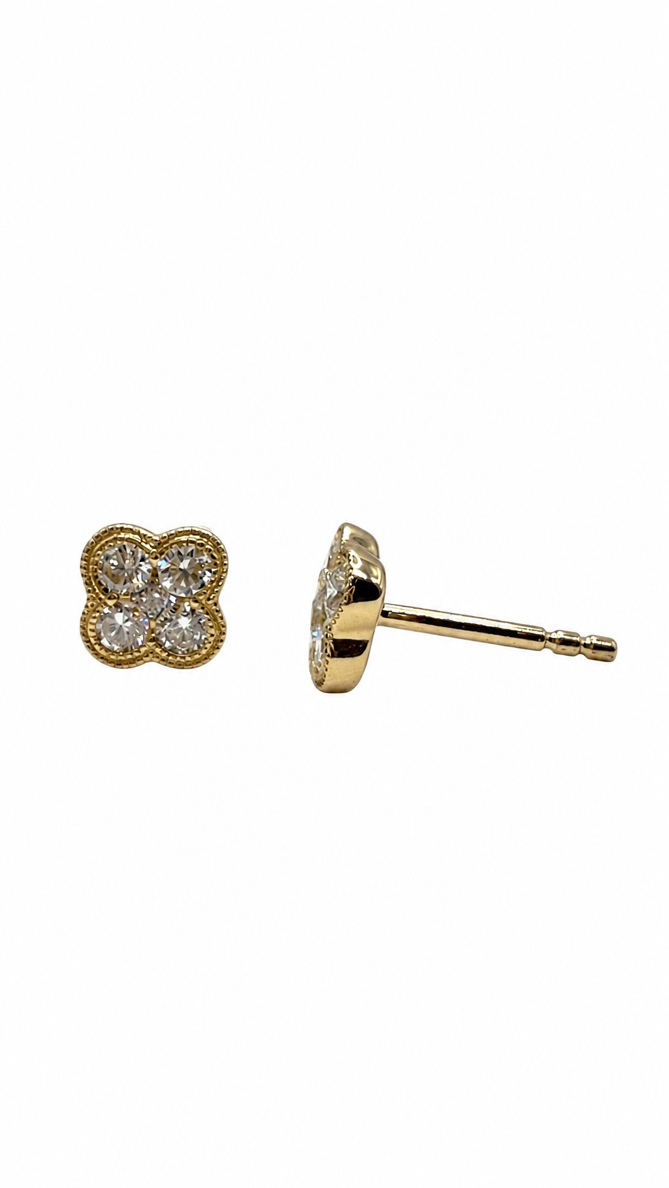 The 5-Diamond Clover Studs