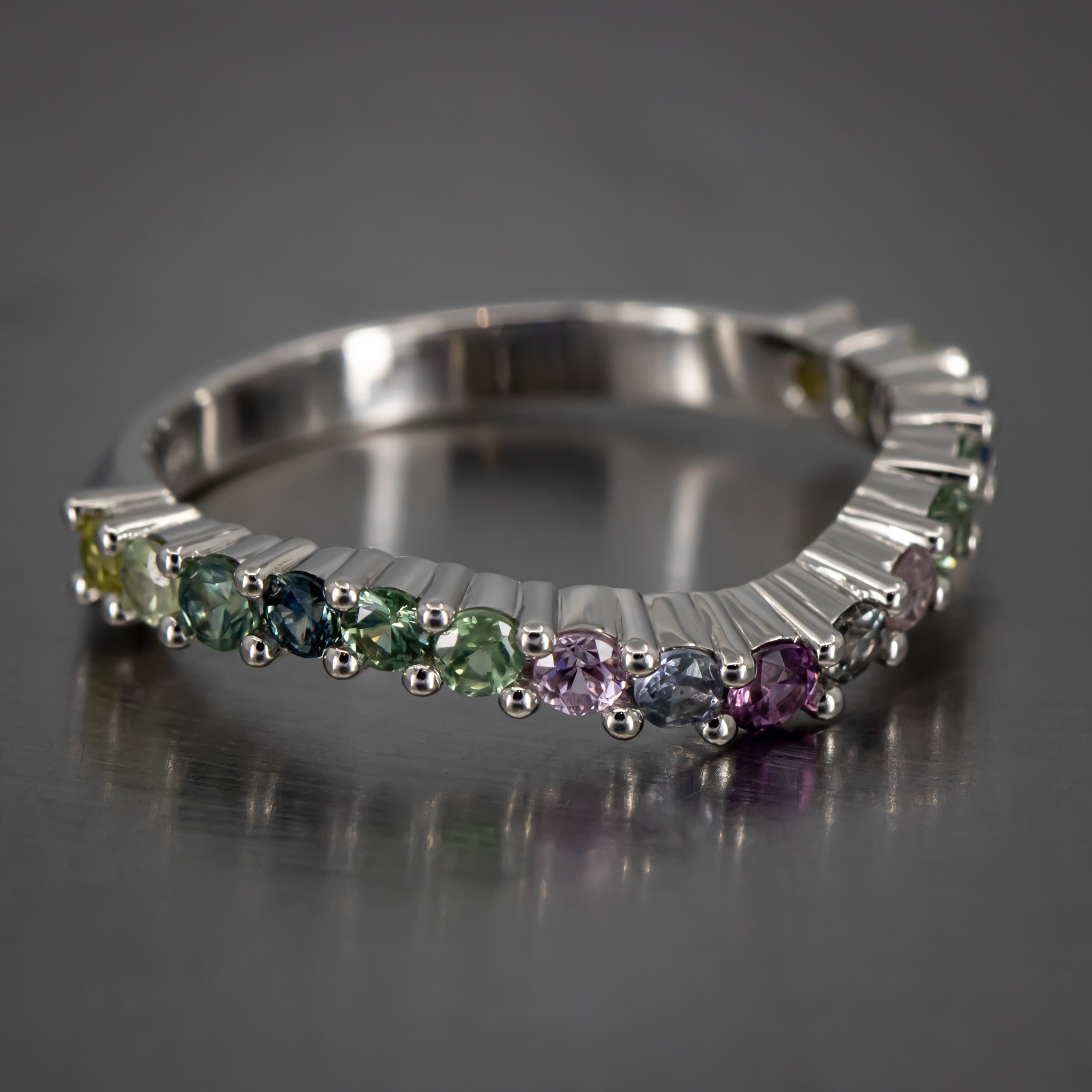 wedding-band-custom-contour-gradation-colored-round-sapphires-prongs-platinum-RT305784.jpg