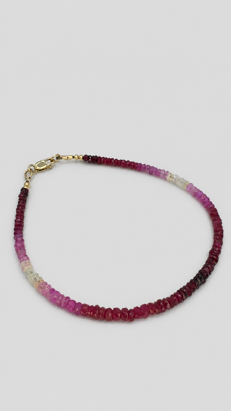 Ruby Ombre Beaded Bracelet