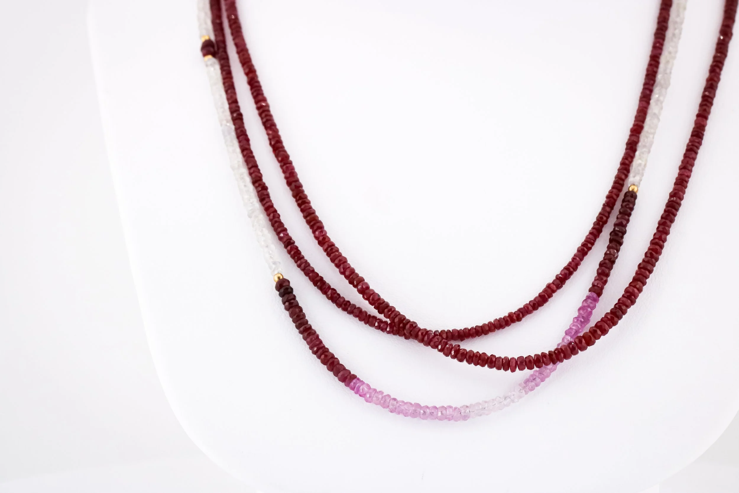 Ruby Beaded Strand