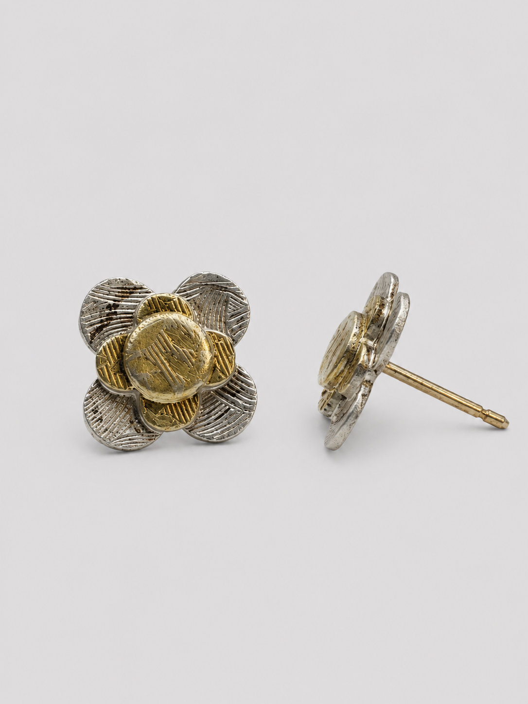 Triple Stack Petal Studs