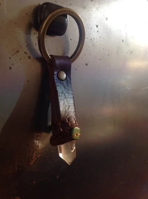 quartz + turquoise chip (sold)