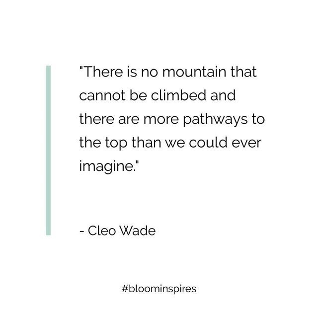 There is always a new path to explore to get you to the top ⛰💫✨ keep going!