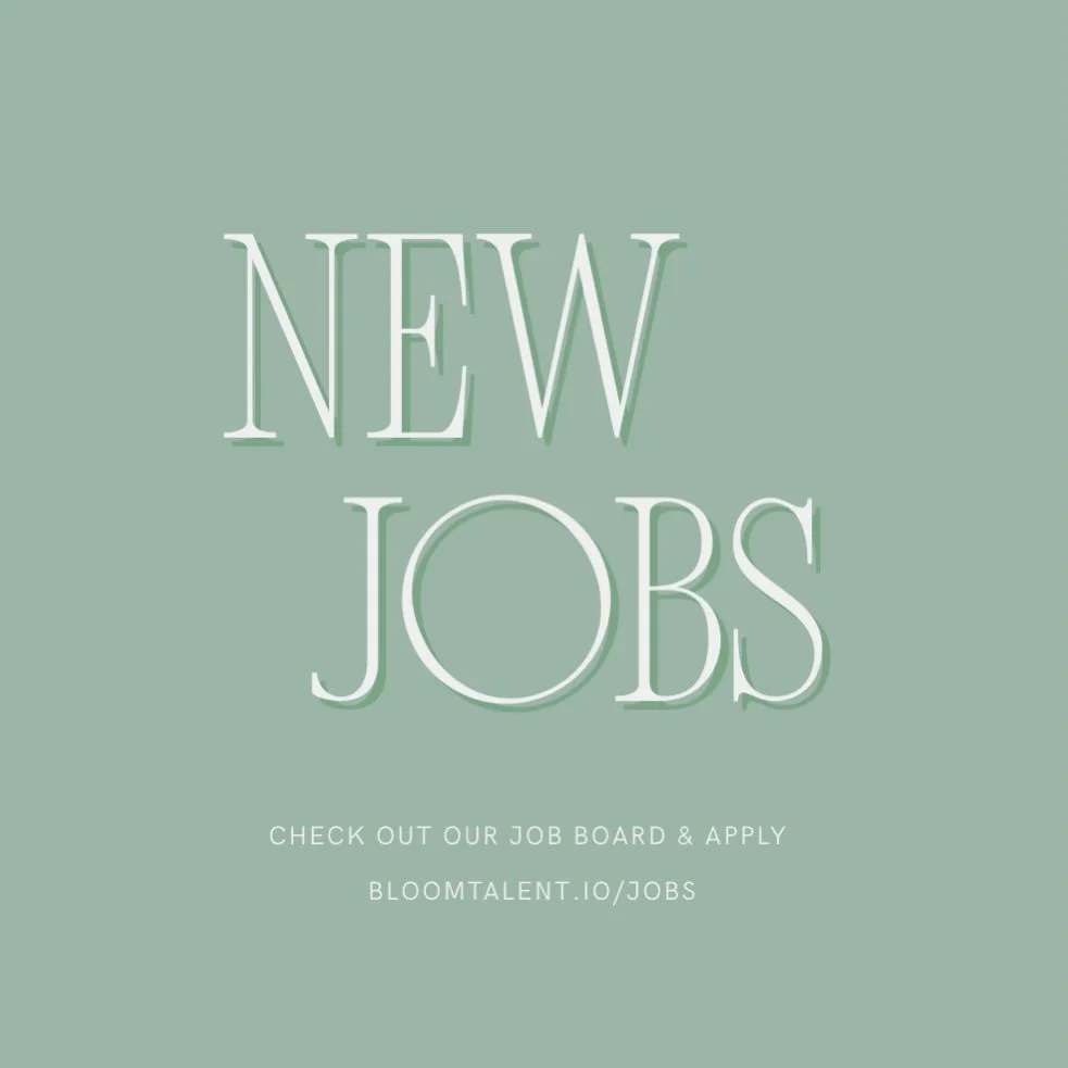 Happy Friday 🙌 Are you or someone you know on the market for a new role?! We&rsquo;re working with some exciting startups and venture firms right now! Check out our job board for a full listing - bloomtalent.io/jobs