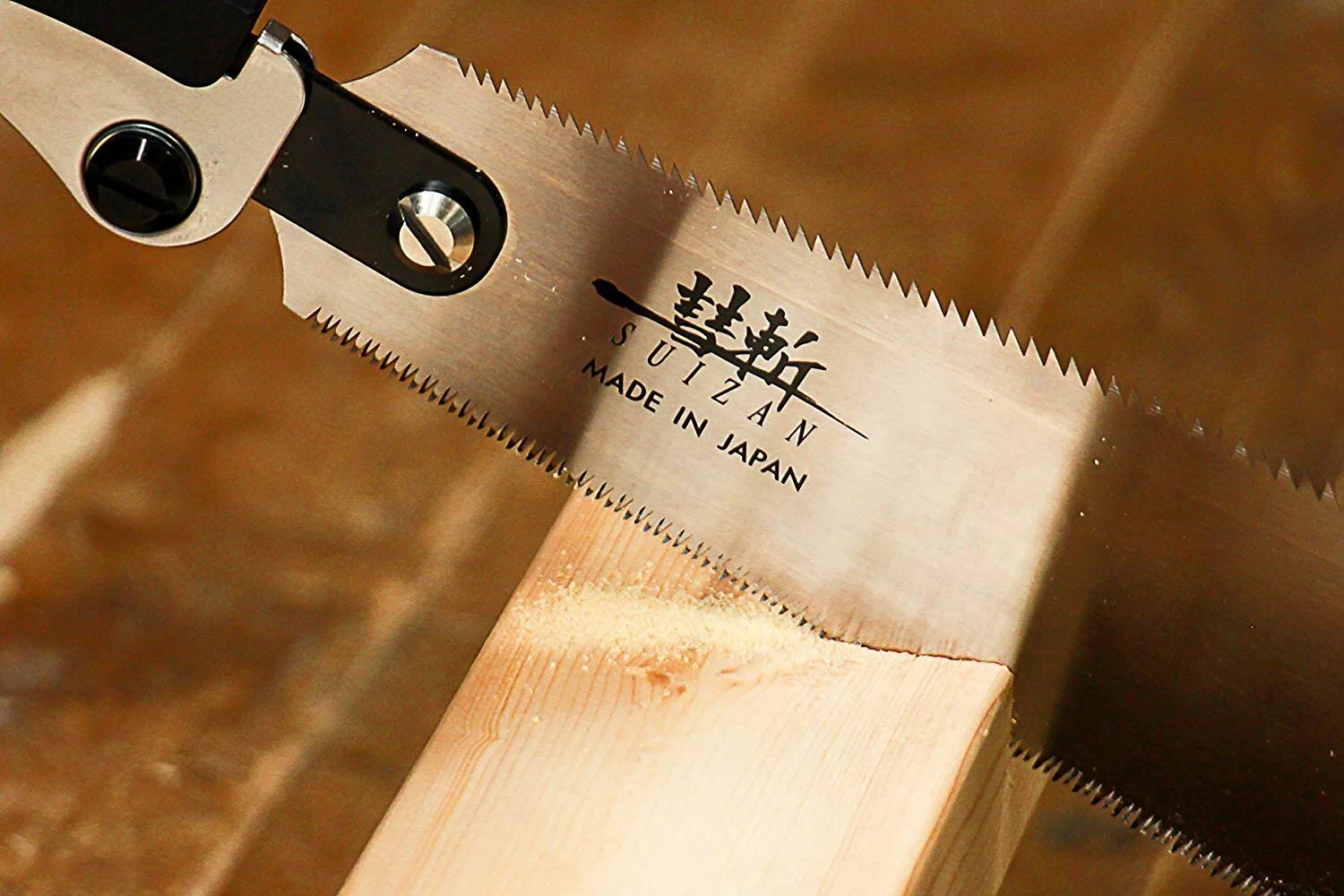 SUIZAN Japanese Folding RYOBA Pull Saw 9.5 Inch Double Edge Hand Saw