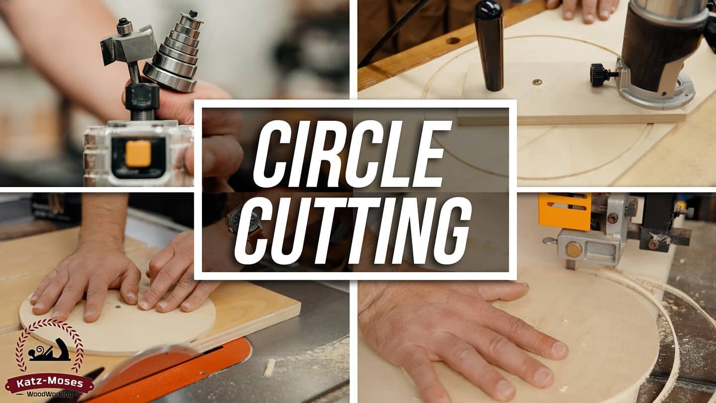 (Link in Bio) On today&rsquo;s woodworking skill builder we&rsquo;re talking about 6 ways to cut circles including an amazing way to dial in any sized circle with a router. I show a bunch of tips and tricks for circles and even show a way to do it wi