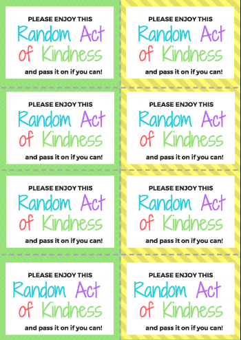 2,018 Random Acts of Kindness Challenge! — Giving Artfully Kids