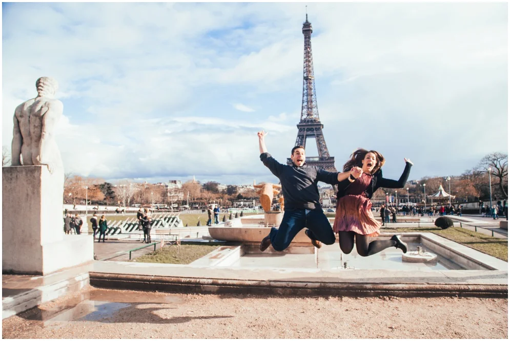 Shayna and Joe's Engagement Photos - taken in Paris, France by Daria Lorman
