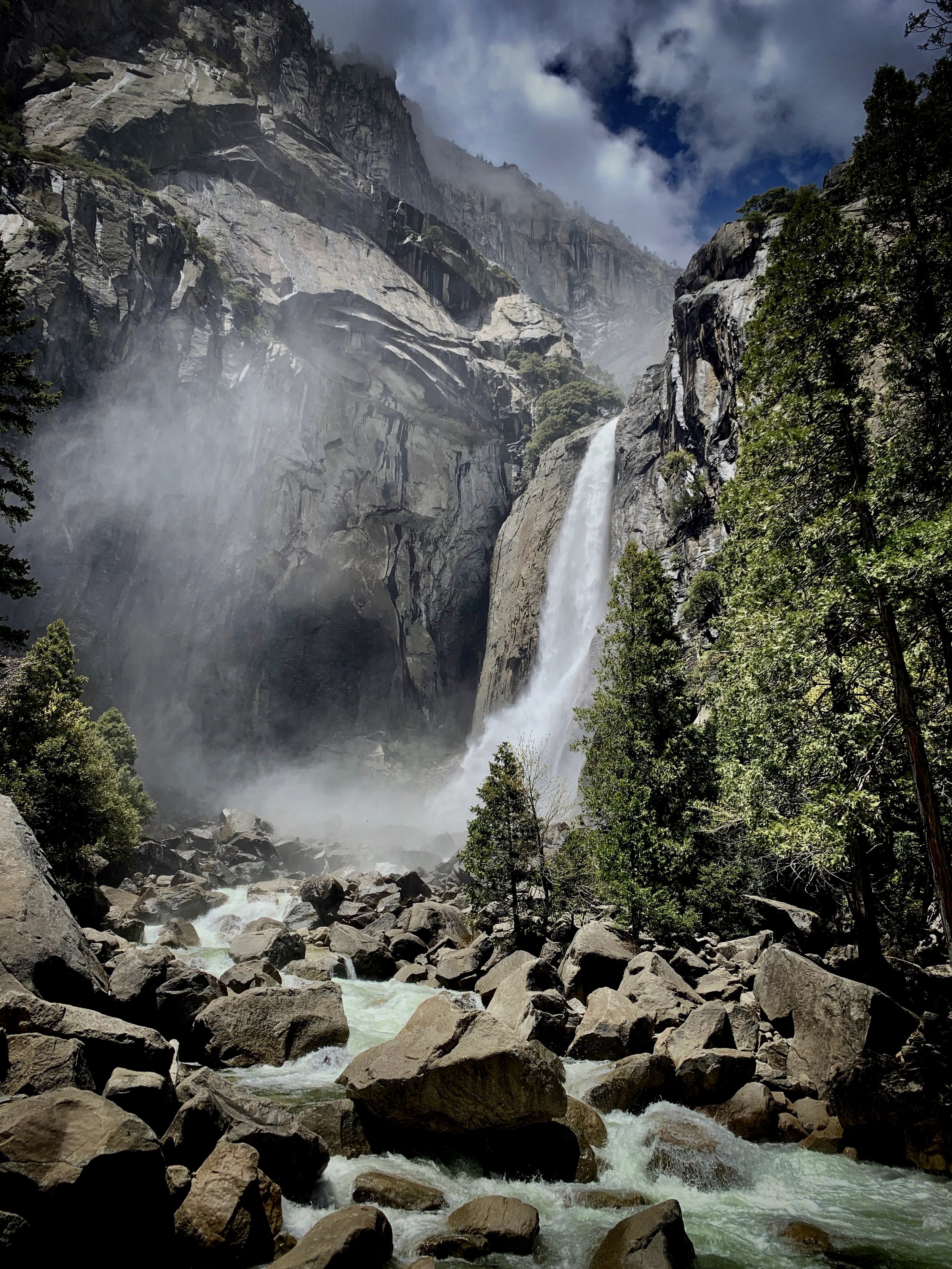 Yosemite Falls, shot on the iPhone XS Max, edited in Snapseed