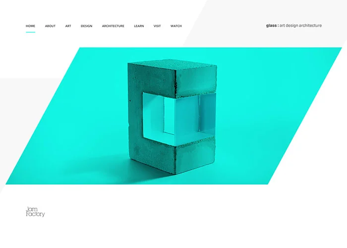Glass art design and architecture