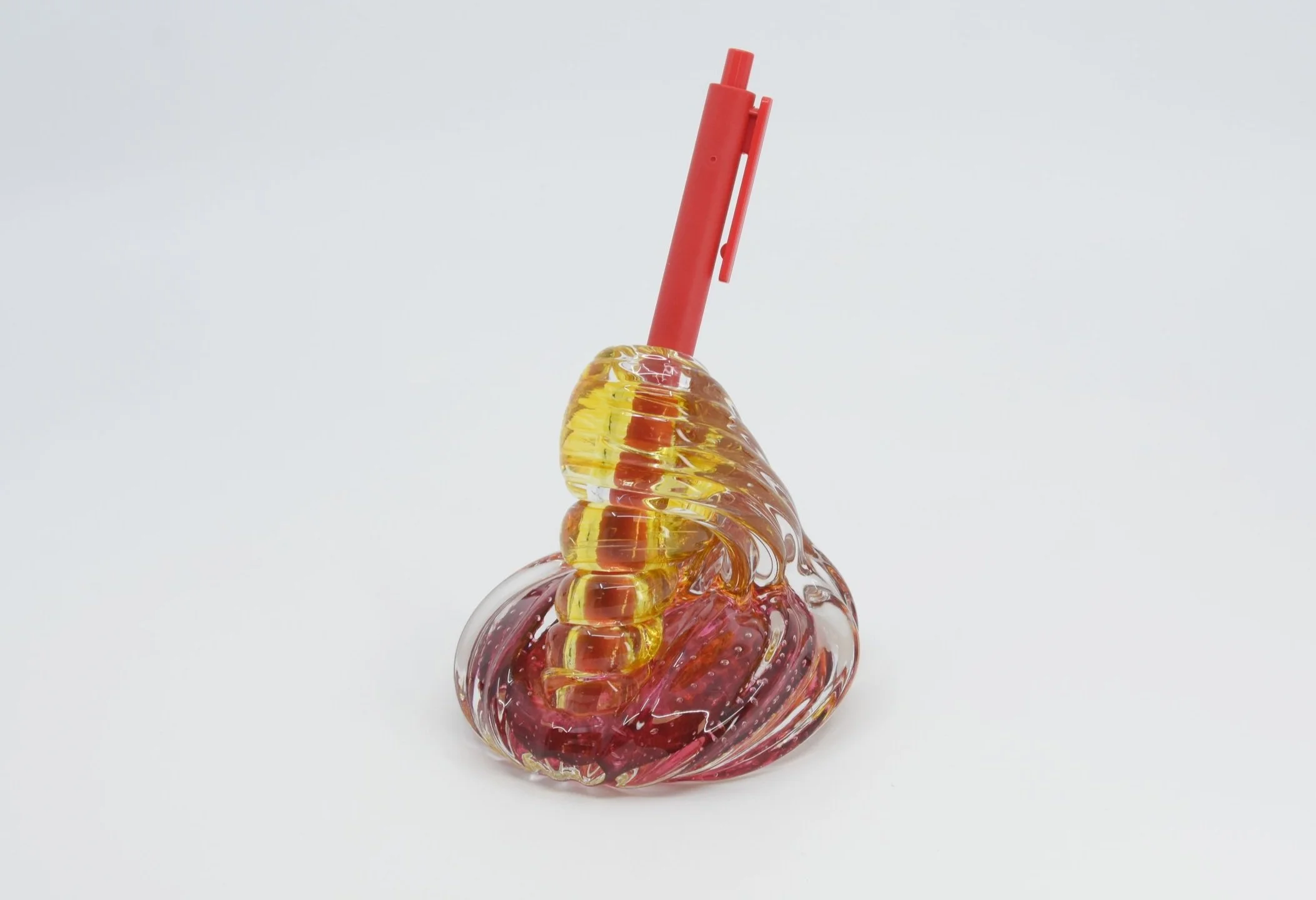 Red and Gold Pen Holder