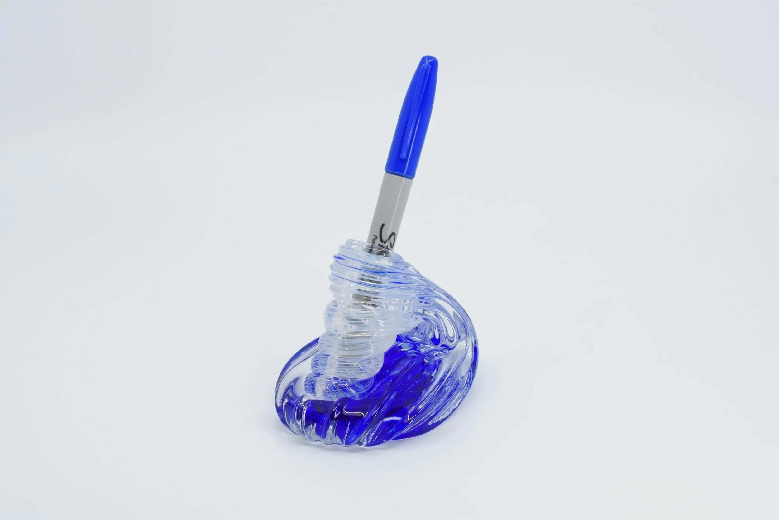 Blue and White Pen Holder