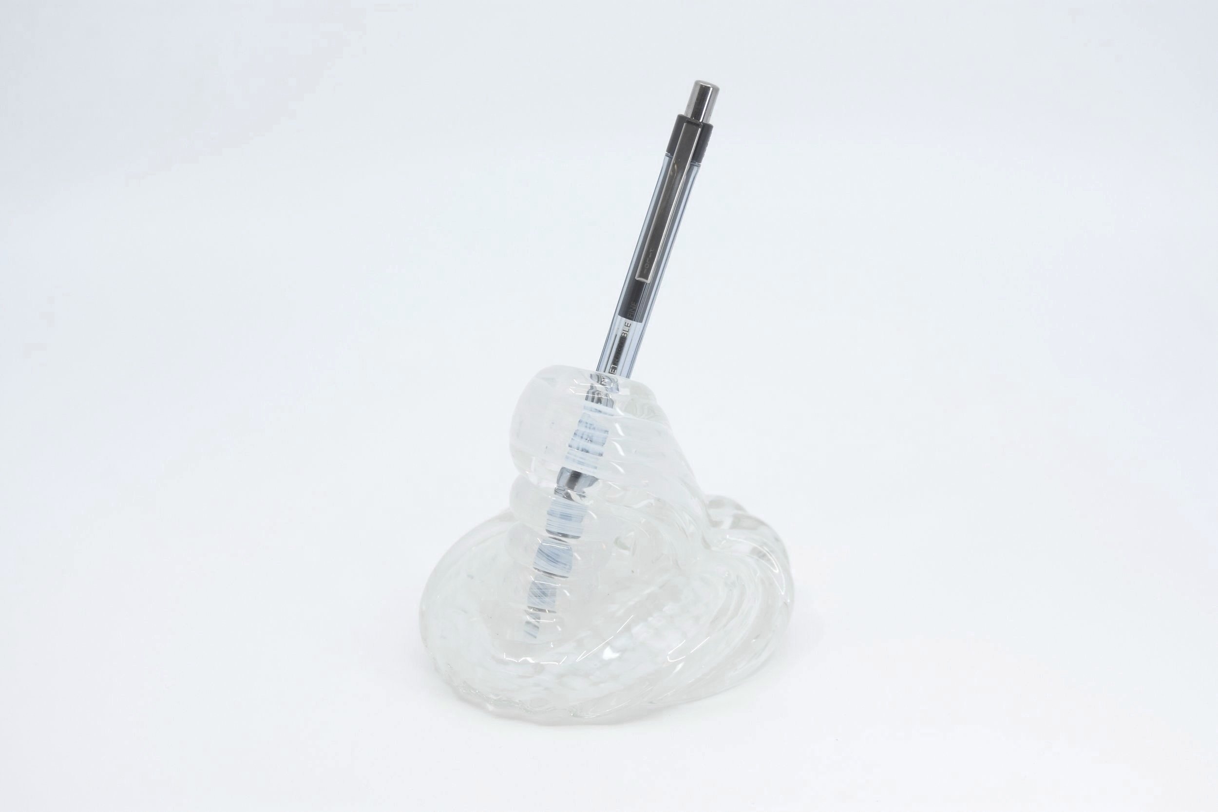 White and Clear Pen Holder