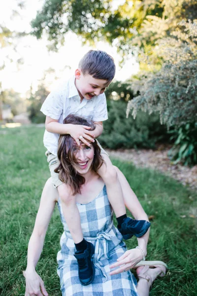 Family Photography Mother and Son natural sunset
