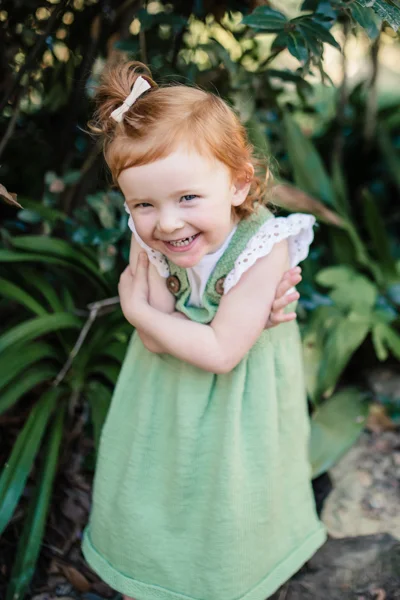 Diamond creek family photographer daughter backlight natural sunset melbourne candid summer red head little girl