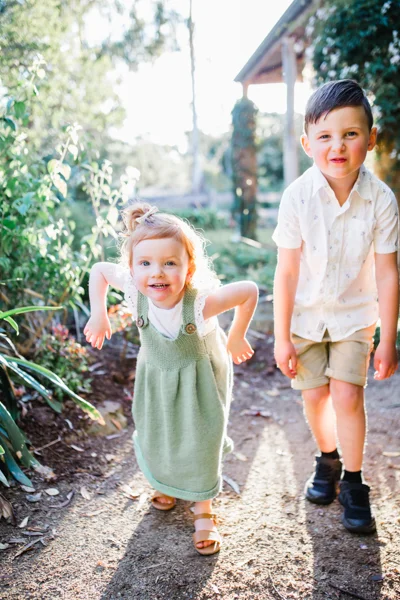 Eaglemont family photographer daughter backlight natural sunset melbourne candid summer red head little girl