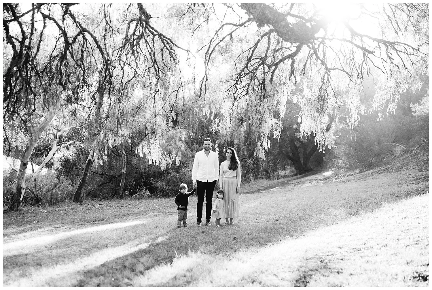Eltham Family Photographer backlight sunrise colourful young kids beautiful mum