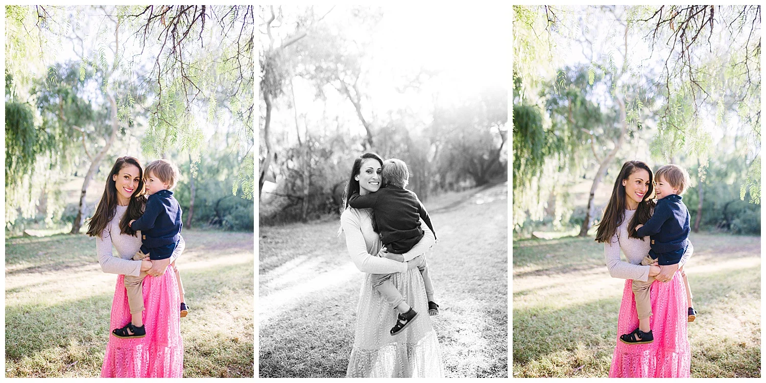 Nunawading Family Photographer. lifestyle photography. Candid. Backlight. Sunrise. Coburg Lake. Young kids. Beautiful Mum. Black and white. Comtemporary portrait.  Magazine style portrait photography.