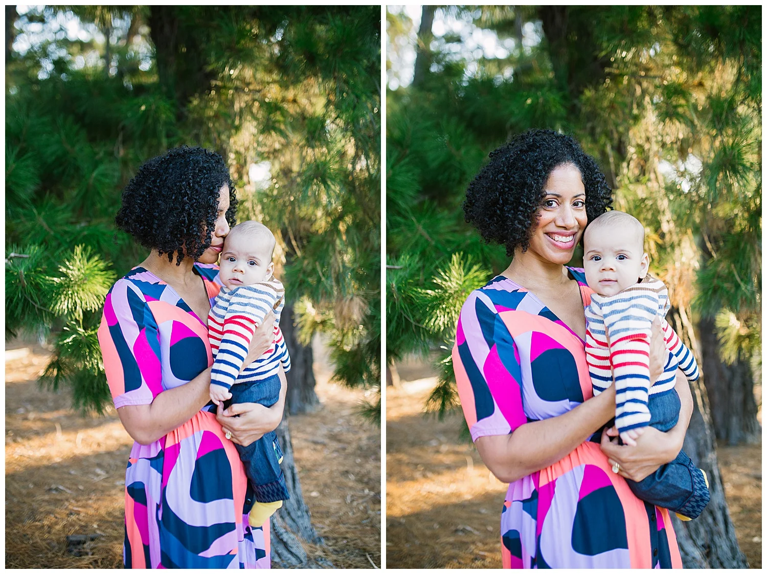 Mother and son family and newborn photographer photography portrait beach sunrise sunset black and white candid natural light sunlight 